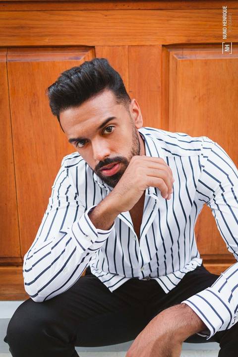 Ensaio com o modelo Thiago Oliveira na Rua Oscar Freire em São Paulo.'