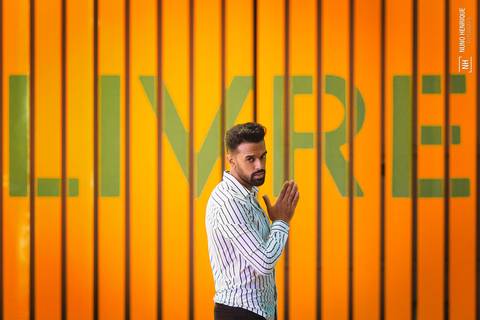 Ensaio com o modelo Thiago Oliveira na Rua Oscar Freire em São Paulo.'