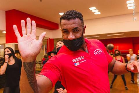 Aula de Fit Dance na Academia Inova Diadema, dentro do Shopping Praça da Moça.'