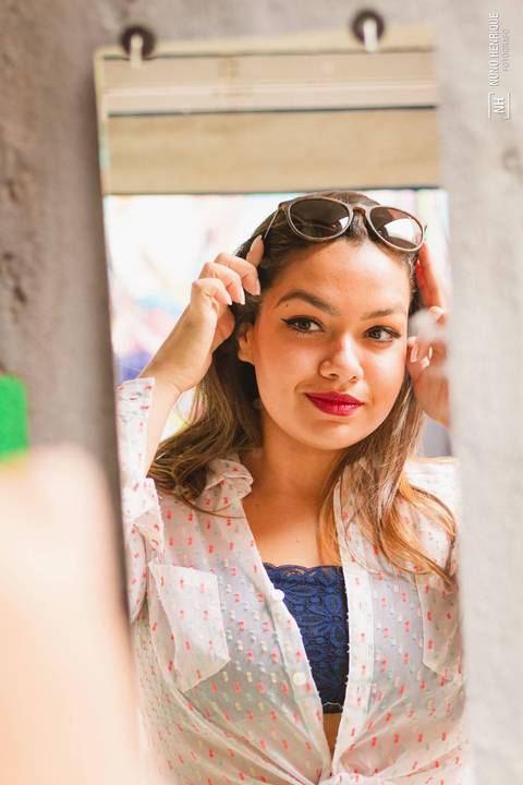 Ensaio fotográfico com a Fernanda Ambar no Beco do Batman, na cidade de São Paulo.'