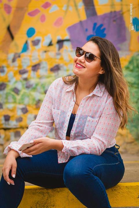 Ensaio fotográfico com a Fernanda Ambar no Beco do Batman, na cidade de São Paulo.'