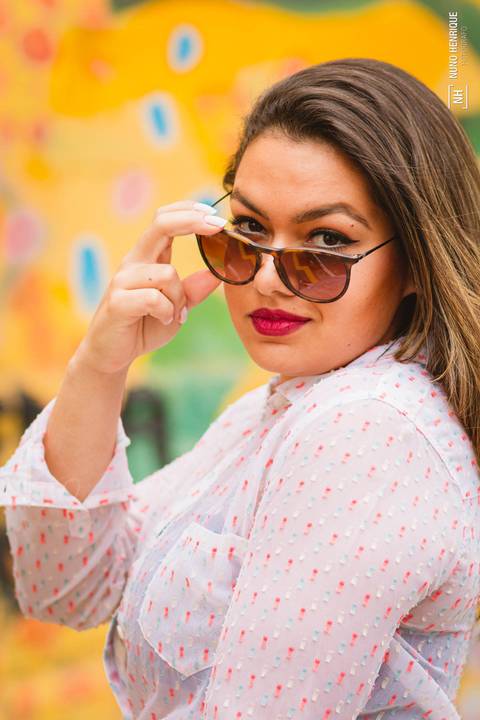 Ensaio fotográfico com a Fernanda Ambar no Beco do Batman, na cidade de São Paulo.'