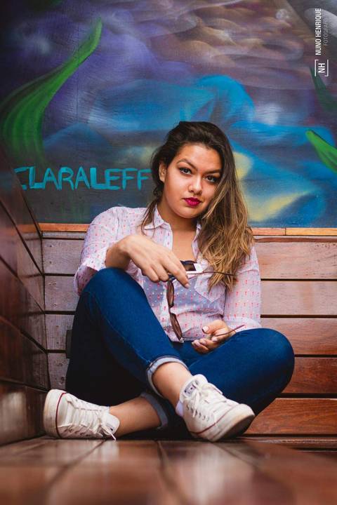 Ensaio fotográfico com a Fernanda Ambar no Beco do Batman, na cidade de São Paulo.'