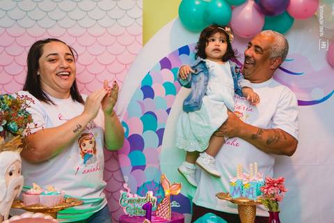 Fotos da festa de aniversário infantil da Emanuelly Vitória no Jardim Campanário, em Diadema.'