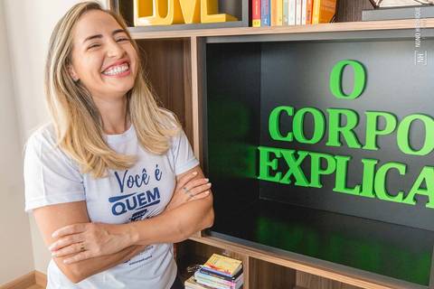 Retrato da analista corporal Rita Moreira'