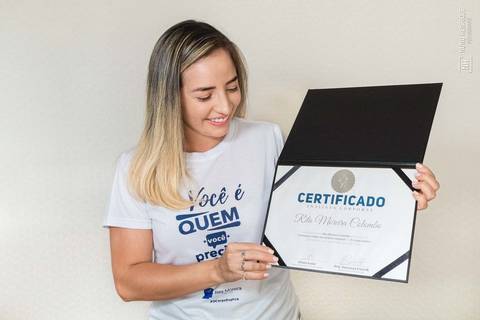 Retrato da analista corporal Rita Moreira'