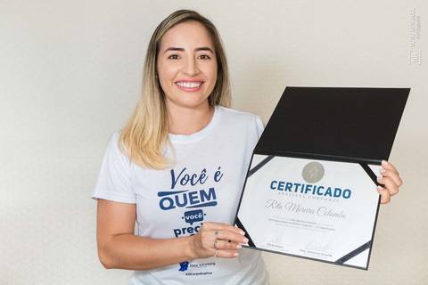 Retrato da analista corporal Rita Moreira'