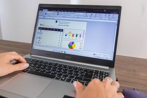 Retrato da analista corporal Rita Moreira'