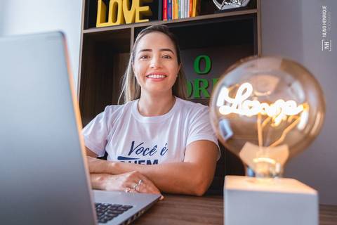 Retrato da analista corporal Rita Moreira'