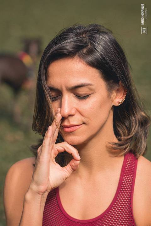 Ensaio com a professora de Yôga Maíra Meirelles no Parque Ibirapuera, na cidade de São Paulo.'
