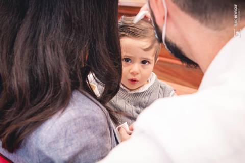 Fotos da missa de batismo do Carlos Borim Cima na Paróquia Santo Ivo, na cidade de São Paulo.'