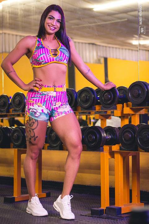 Ensaio fitness com a Jéssica Santos na Academia Estação 10, em Mauá.'