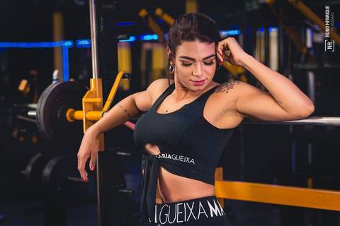 Ensaio fitness com a Jéssica Santos na Academia Estação 10, em Mauá.'