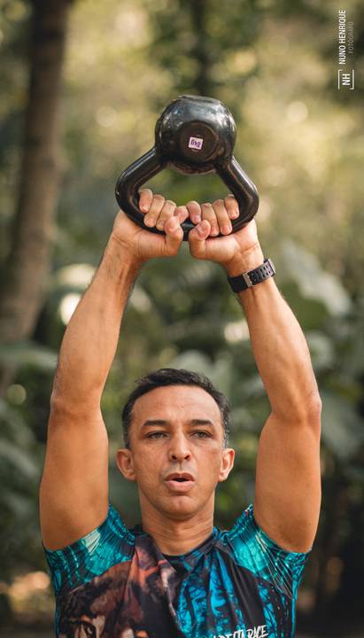 Saulo Mukaju treinando no Parque do Piqueri, na cidade de São Paulo. '