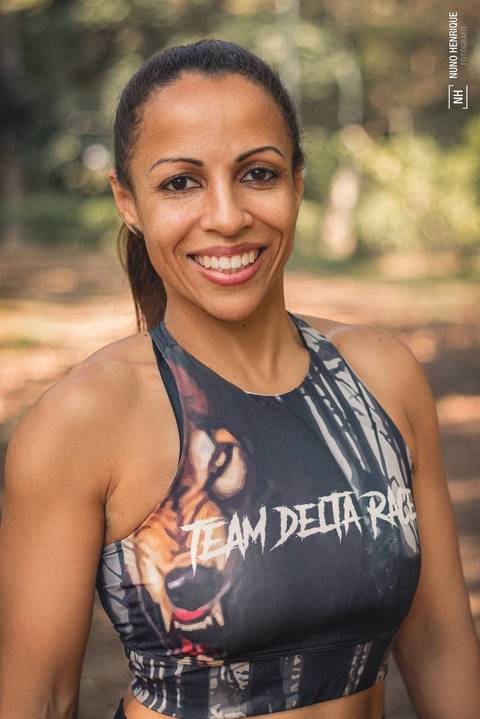 Retrato da personal trainer Ioana Kasma no Parque do Piqueri, na cidade de São Paulo.'