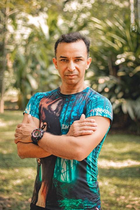 Retrato do Saulo Mukaju no Parque do Piqueri, na cidade de São Paulo. '