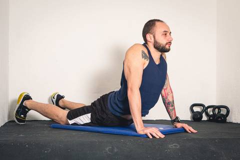 Personal trainer Guilherme Cerino no seu estúdio na cidade de Santo André'