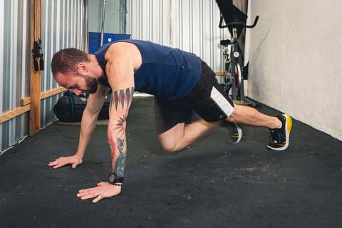 Personal trainer Guilherme Cerino no seu estúdio na cidade de Santo André'