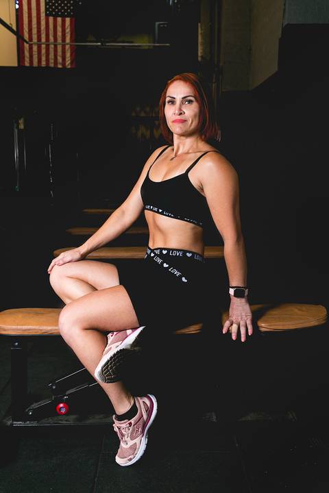 Ensaio com a Bete Félix na Academia Gym Class, na cidade de Mauá.'