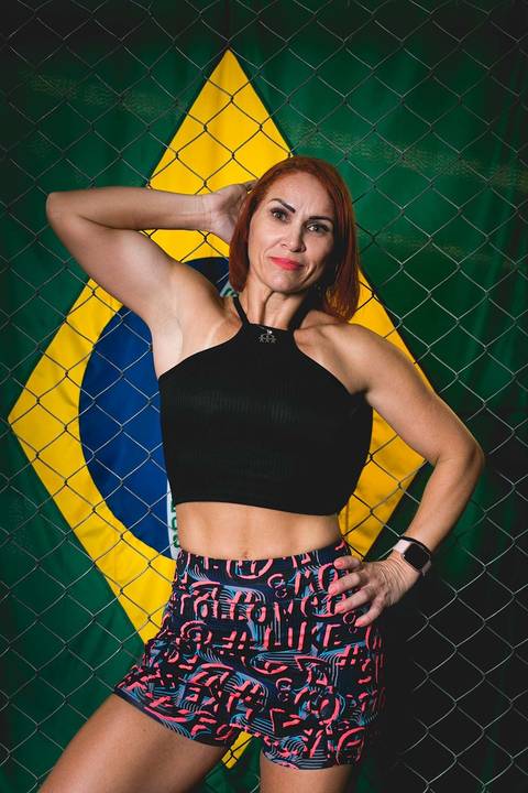 Ensaio com a Bete Félix na Academia Gym Class, na cidade de Mauá.'