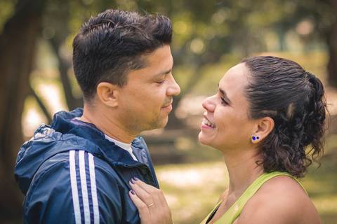 Ensaio fitness com o casal Ju e Valdo no Parque Ibirapuera, na cidade de São Paulo.'