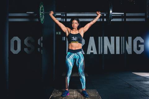 Ensaio fitness Crossfit com a coach Fabiana França no CT Evolution em Osasco.'