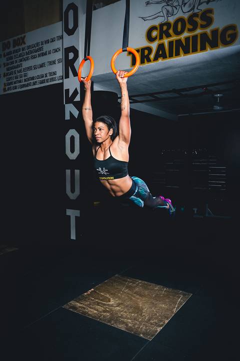 Ensaio fitness Crossfit com a coach Fabiana França no CT Evolution em Osasco.'
