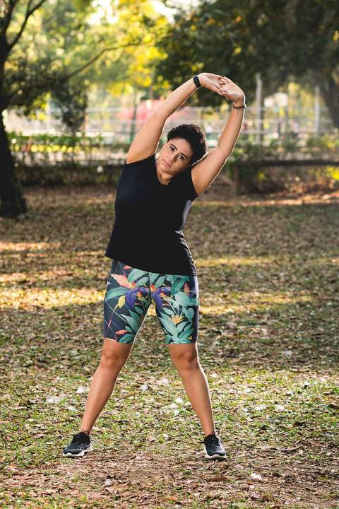 Criação de banco de imagens para a personal trainer Janaína Gomes, realizado no Parque Ibirapuera, em São Paulo.'