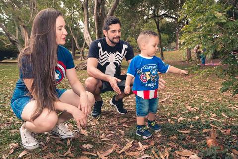 Festa de aniversário de 2 anos do Heitor Dechering com o tema dos Vingadores no parque Ibirapuera, em São Paulo.'