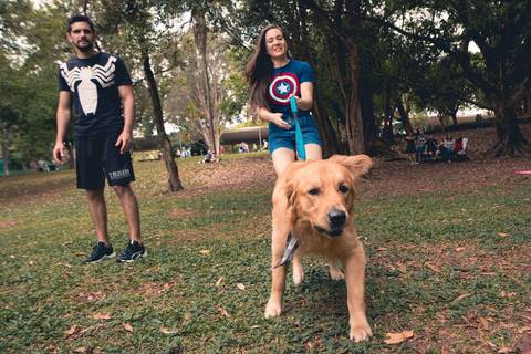 Festa de aniversário de 2 anos do Heitor Dechering com o tema dos Vingadores no parque Ibirapuera, em São Paulo.'