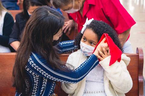 Batizado da Isabela Alves na Igreja do Sagrado Coração de Jesus, diocese de Campo Limpo, zona sul de São Paulo.'