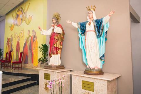 Batizado da Isabela Alves na Igreja do Sagrado Coração de Jesus, diocese de Campo Limpo, zona sul de São Paulo.'