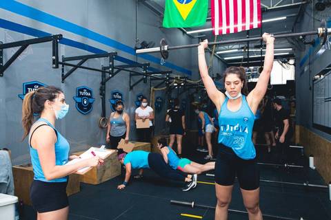 Atleta durante o CF Tutóia Games 2021'