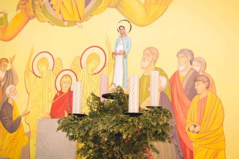 Batizado do Matheus Oliveira na Igreja do Sagrado Coração de Jesus, zona sul de São Paulo.'