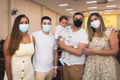 Batizado do Matheus Oliveira na Igreja do Sagrado Coração de Jesus, zona sul de São Paulo.'