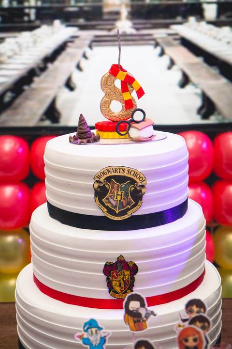 Foto da festa de aniversário da Isabella com o tema de Harry Potter no Buffet Infantil Bugui Ugui, Vila Mascote em São Paulo. '
