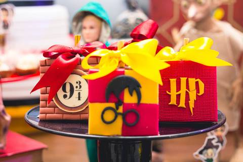 Foto da festa de aniversário da Isabella com o tema de Harry Potter no Buffet Infantil Bugui Ugui, Vila Mascote em São Paulo. '
