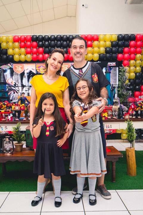 Foto da festa de aniversário da Isabella com o tema de Harry Potter no Buffet Infantil Bugui Ugui, Vila Mascote em São Paulo. '