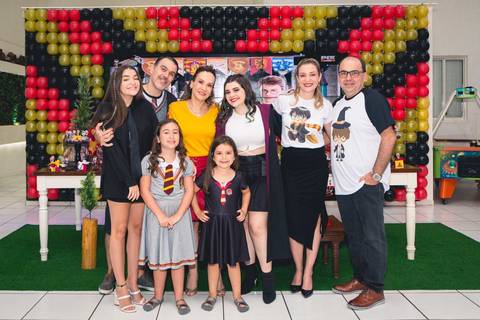 Foto da festa de aniversário da Isabella com o tema de Harry Potter no Buffet Infantil Bugui Ugui, Vila Mascote em São Paulo. '