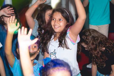 Foto da festa de aniversário da Isabella com o tema de Harry Potter no Buffet Infantil Bugui Ugui, Vila Mascote em São Paulo. '