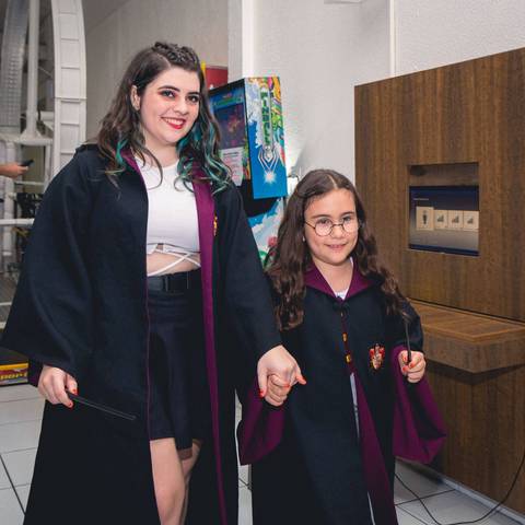 Foto da festa de aniversário da Isabella com o tema de Harry Potter no Buffet Infantil Bugui Ugui, Vila Mascote em São Paulo. '