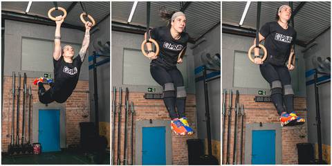 Fotos do treinamento da atleta de Cross Fit Cakes Martinez realizado no CF Tutóia, zona sul de São Paulo.'