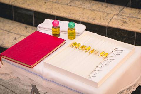 Batizado da Isis Emanuelle na Paróquia Sagrado Coração de Jesus celebrada pelo padre Rodolfo Camarotta, na cidade de São Paulo.'