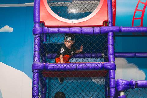 Fotos da festa de aniversário do Heitor realizada no Buffet Iupiii, zona leste de São Paulo.'