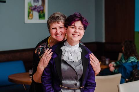 15 anos Julia Debutante Julia Boom mania Porto Alegre com a mãe'