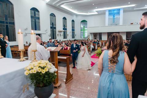 Casamento na Paróquia São José Operário em Novo Hamburgo'