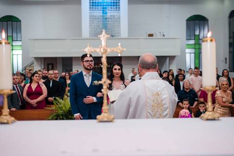 Casamento na Paróquia São José Operário em Novo Hamburgo'