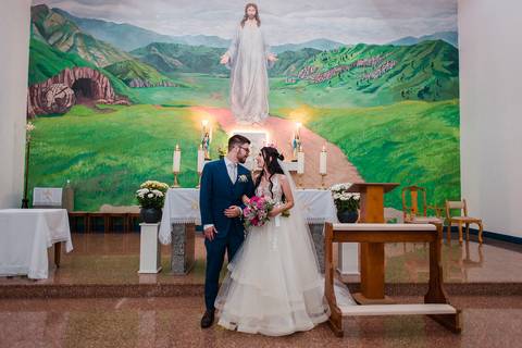 Casamento na Paróquia São José Operário em Novo Hamburgo'
