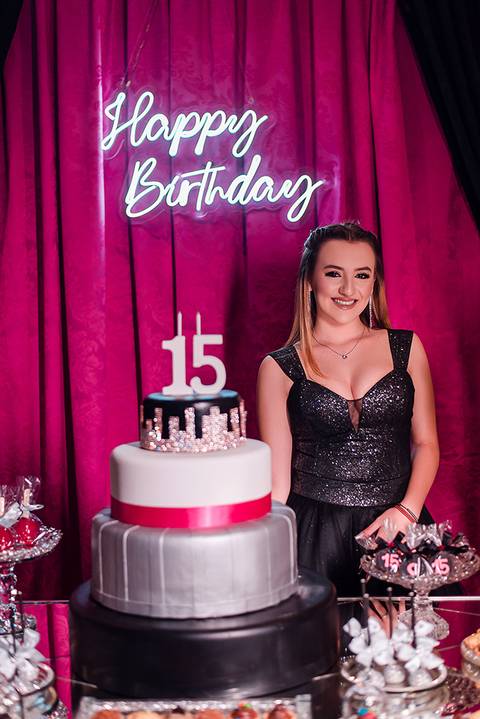 Festa 15 anos Richesky Eventos Canoas vestido'