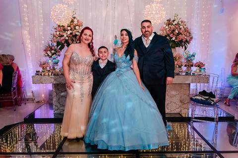 Festa de 15 anos Decorfest Canoas família'